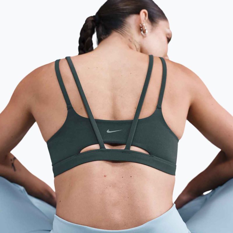 Training bra Nike Zenvy Strappy seaweed/white 5
