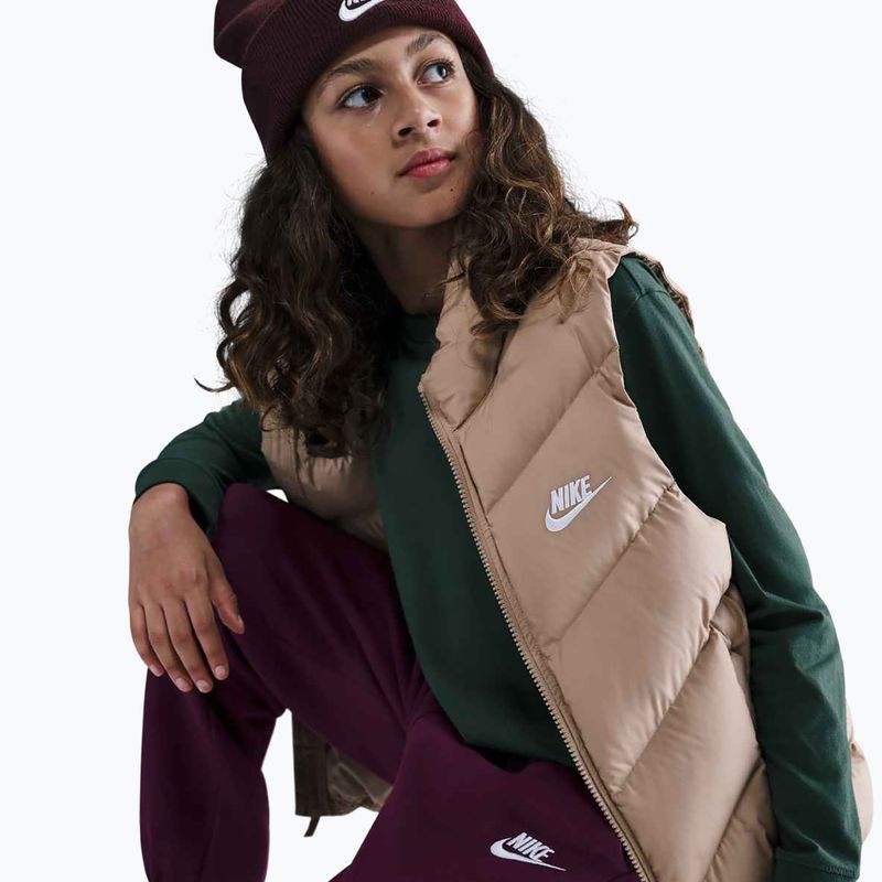 Children's trousers Nike Sportswear Club Fleece bordeaux/bordeaux/white 6