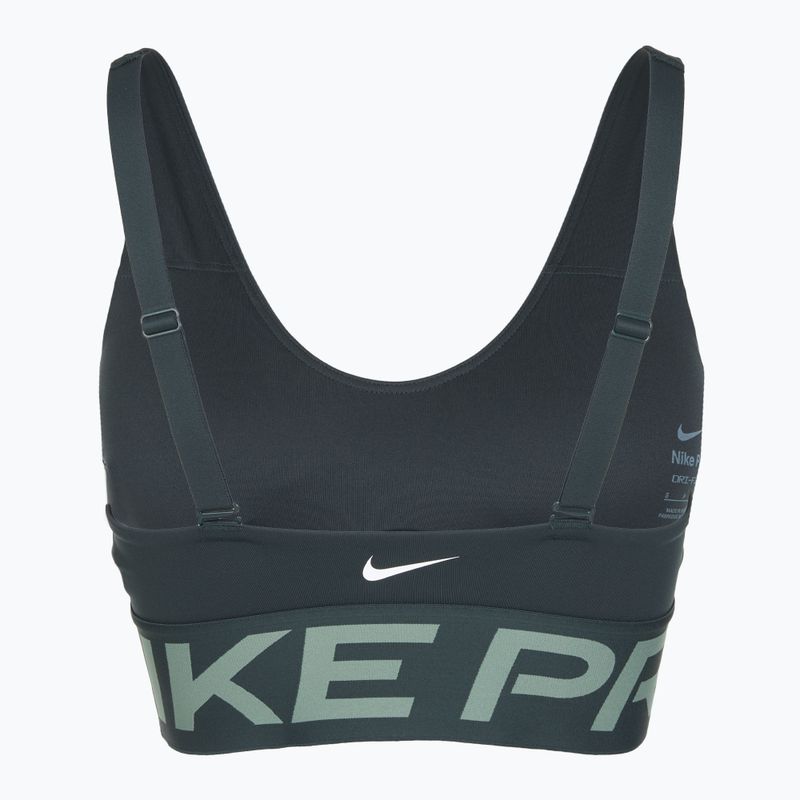 Training bra Nike Pro Indy Plunge seaweed/clay green/white 7