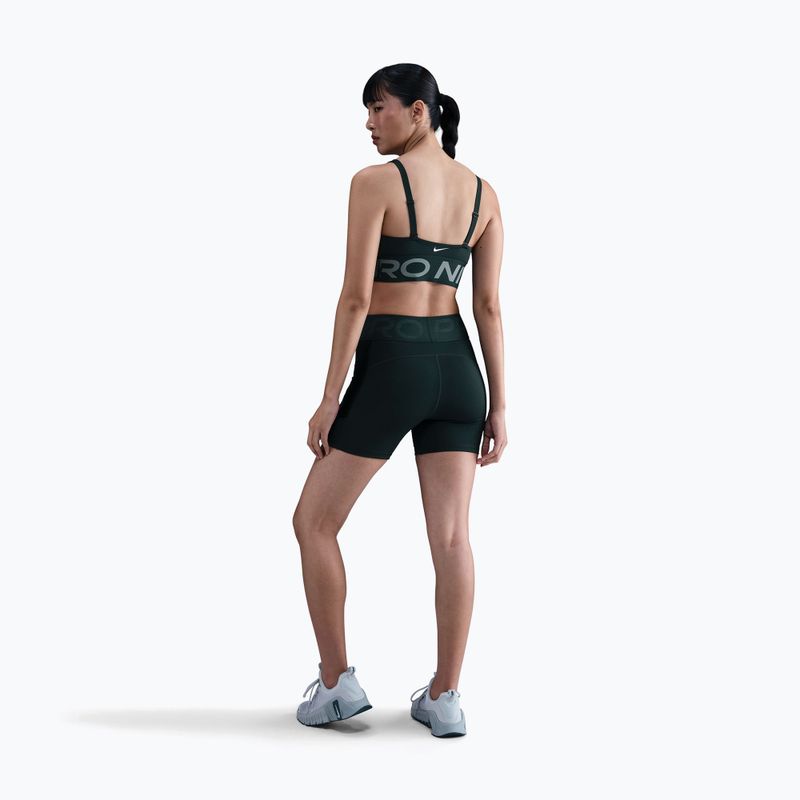 Training bra Nike Pro Indy Plunge seaweed/clay green/white 3