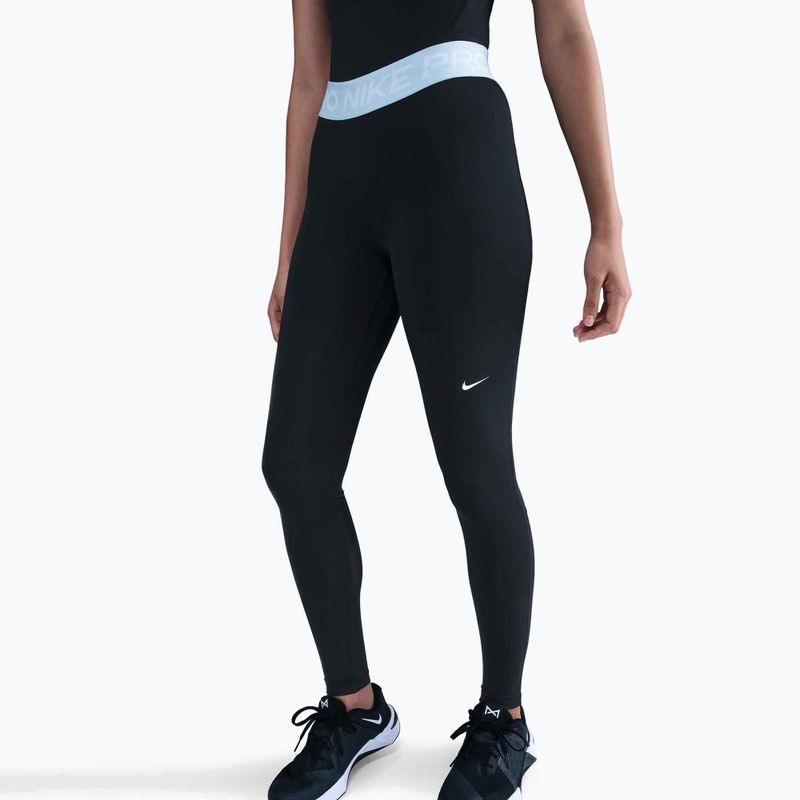 Womenʼs Nike Pro 365 Tight leggings black/celestine blue/white