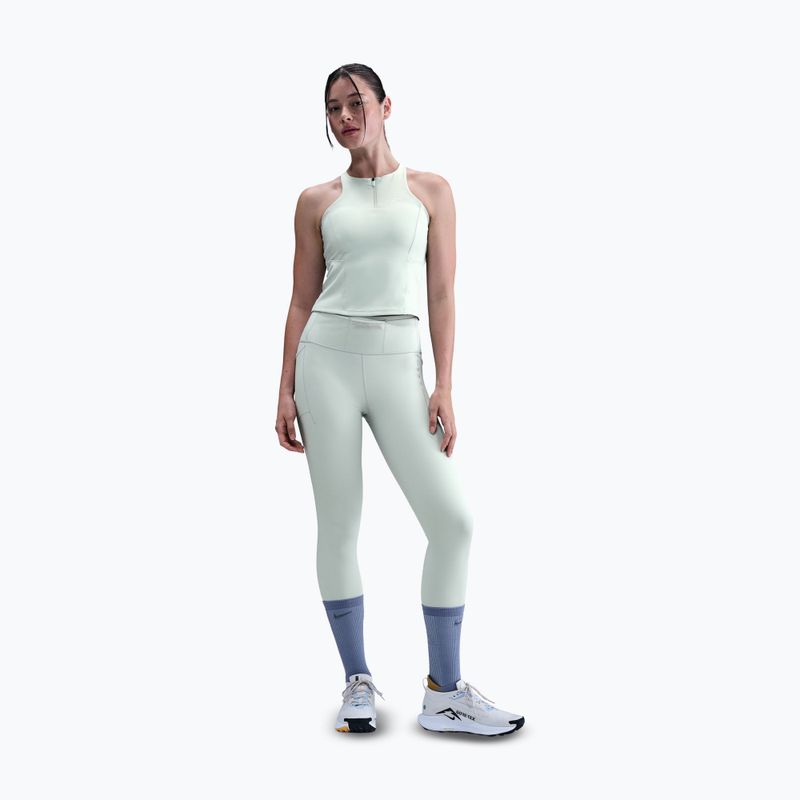 Women's T-shirt Nike Trail Medium Support Sports Bra Tank Top light silver 2