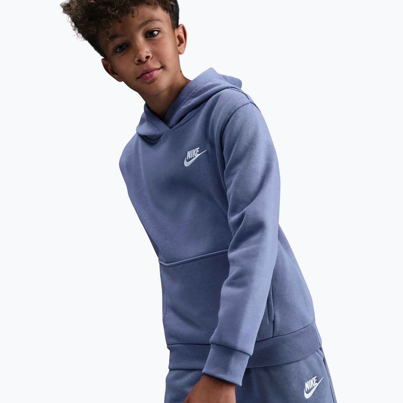 Children's sweatshirt Nike Sportswear Club Fleece world indigo/white 2