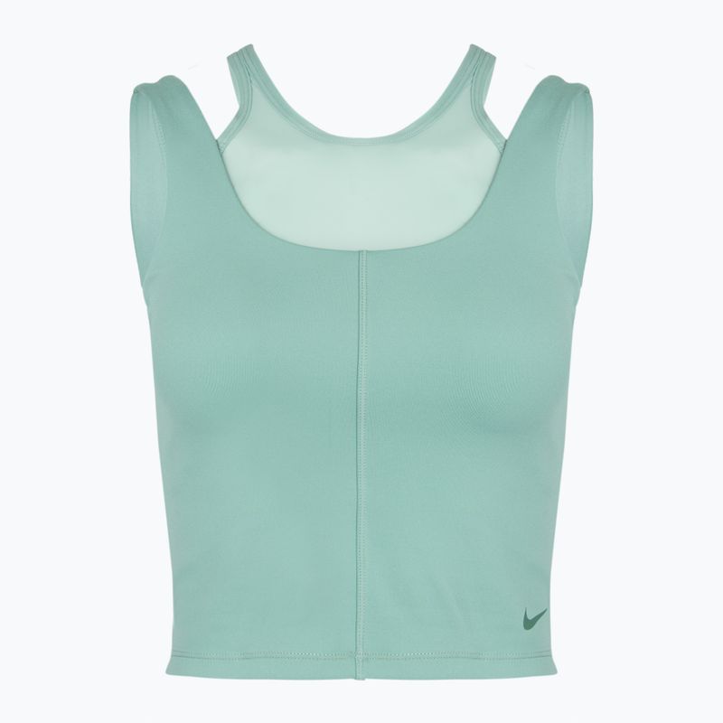 Woman's training top Nike One Fitted Dri-Fit Cropped Tank cannon/bicoastal 7