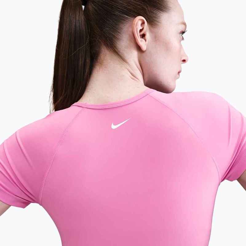 Woman's training top Nike Pro Dri-Fit Graphic Cropped playful pink/pink foam/white 5