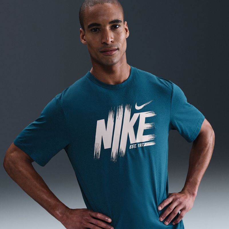 Men's T-shirt Nike Hyverse Dri-Fit UV Top blue force/still red 6