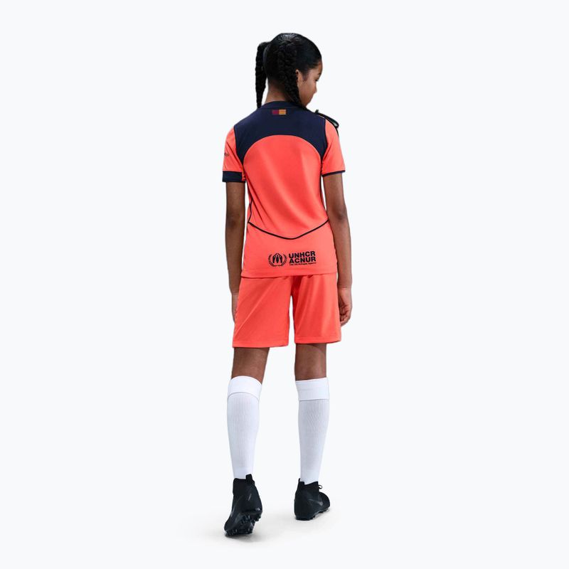 Children's football T-shirt Nike FC Barcelona 2025/26 Stadium Third Jr bright mango/midnight navy/midnight navy 5