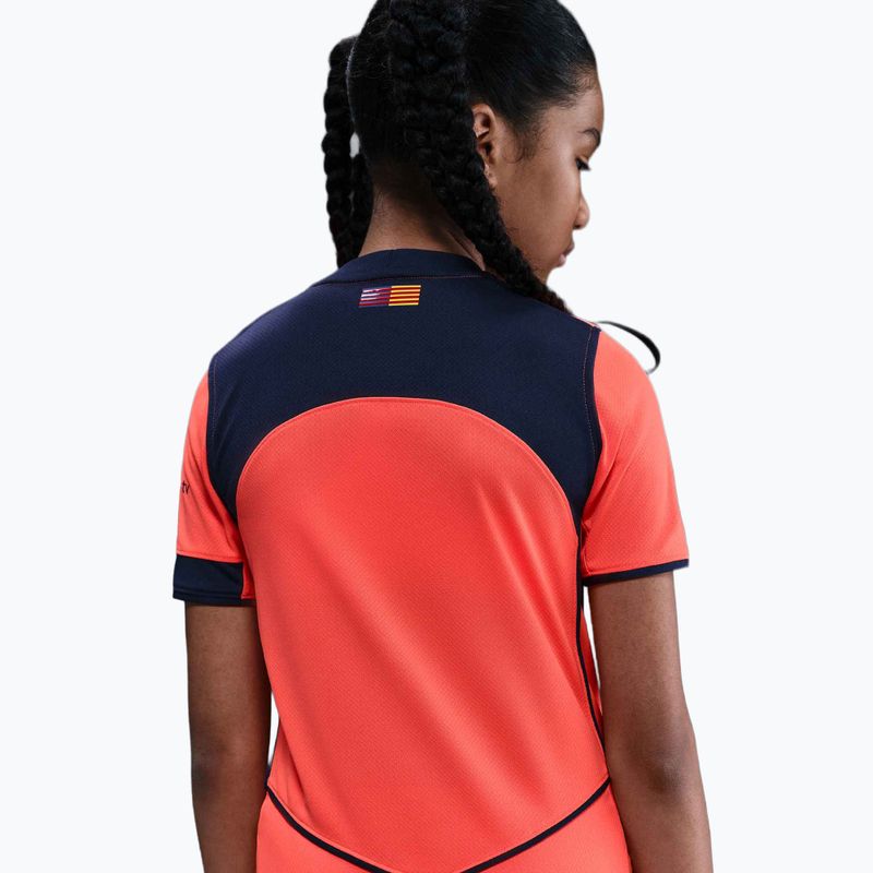 Children's football T-shirt Nike FC Barcelona 2025/26 Stadium Third Jr bright mango/midnight navy/midnight navy 8