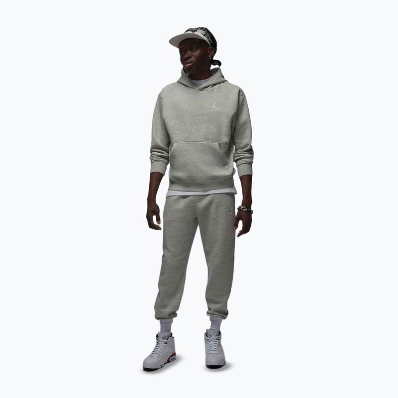 Men's sweatshirt Jordan Brooklyn Fleece grey heather/white 2
