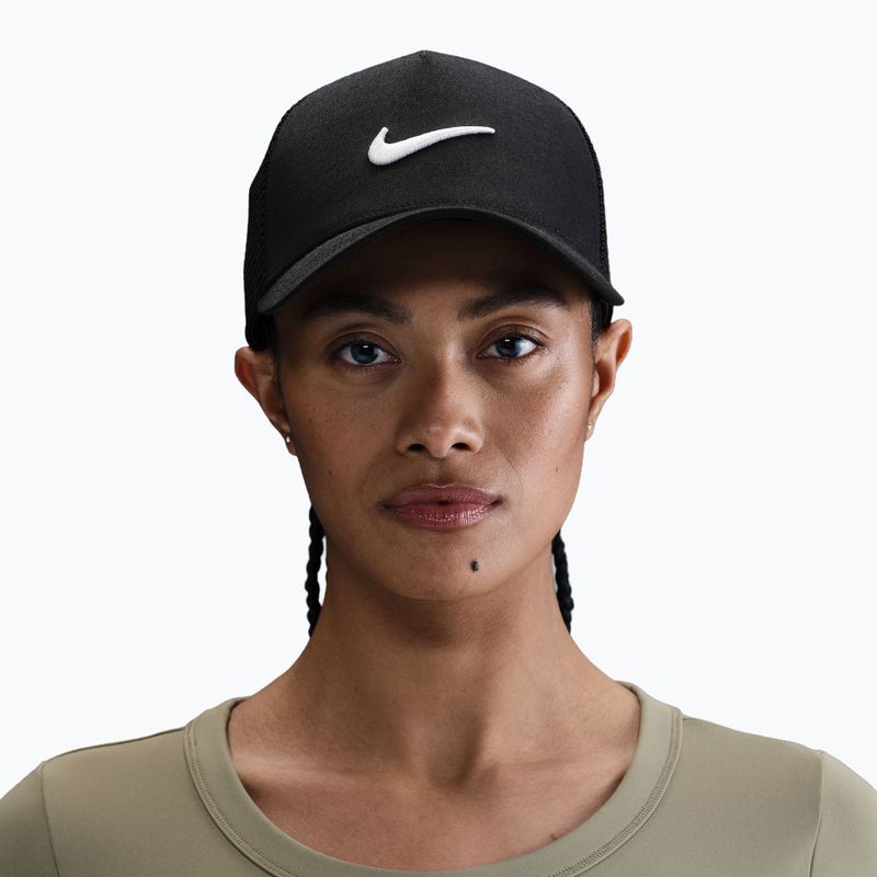 Men's baseball cap Nike Rise Structured Trucker black/black/white 5