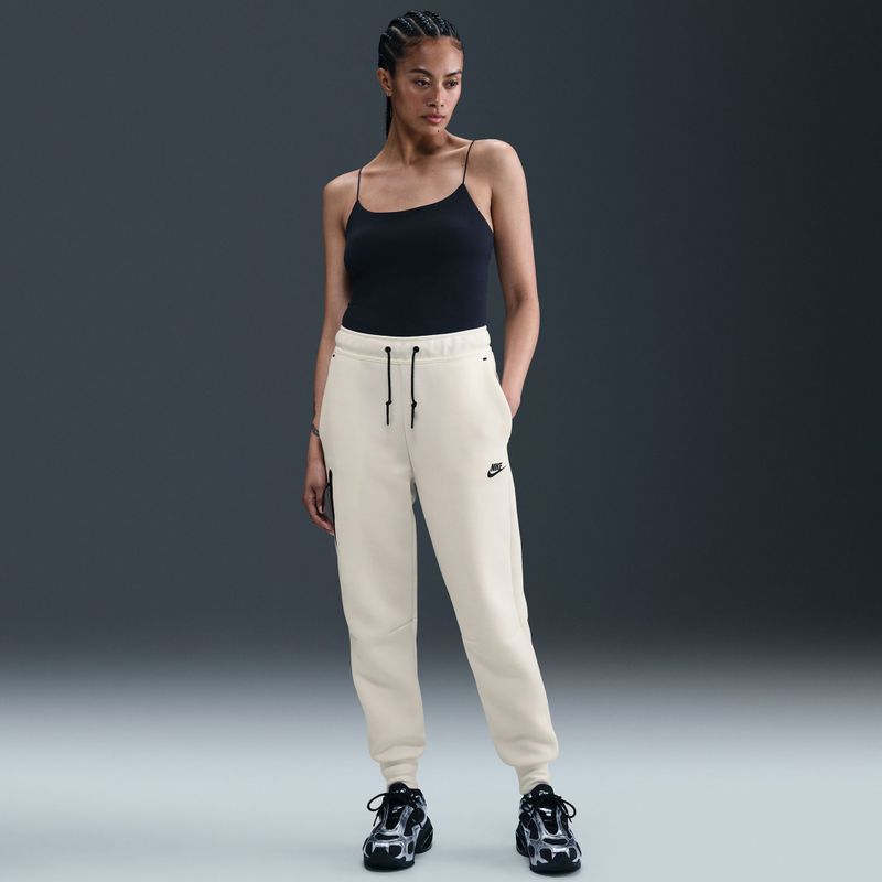 Women's trousers Nike Sportswear Tech Fleece Mid-Rise sail/black 7
