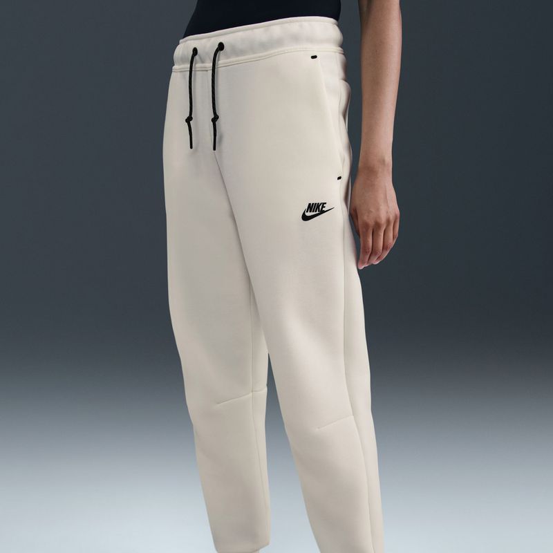 Women's trousers Nike Sportswear Tech Fleece Mid-Rise sail/black 9