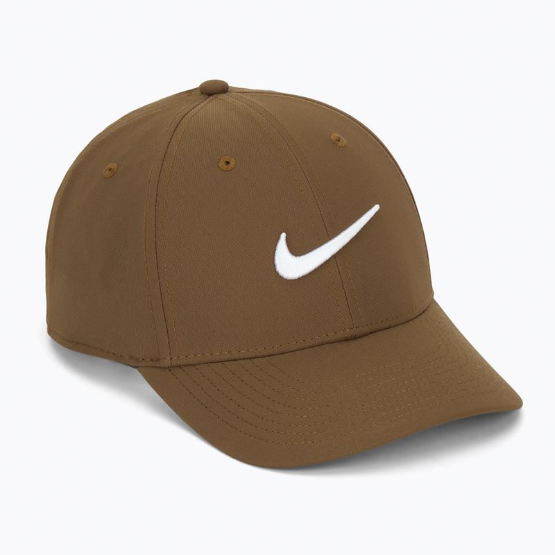 Baseball cap Nike Dri-FIT Club mosswood brown/white