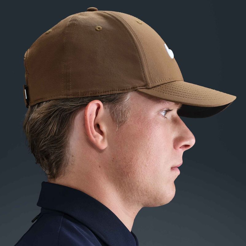 Nike Dri-FIT Club baseball cap mosswood brown/white 8