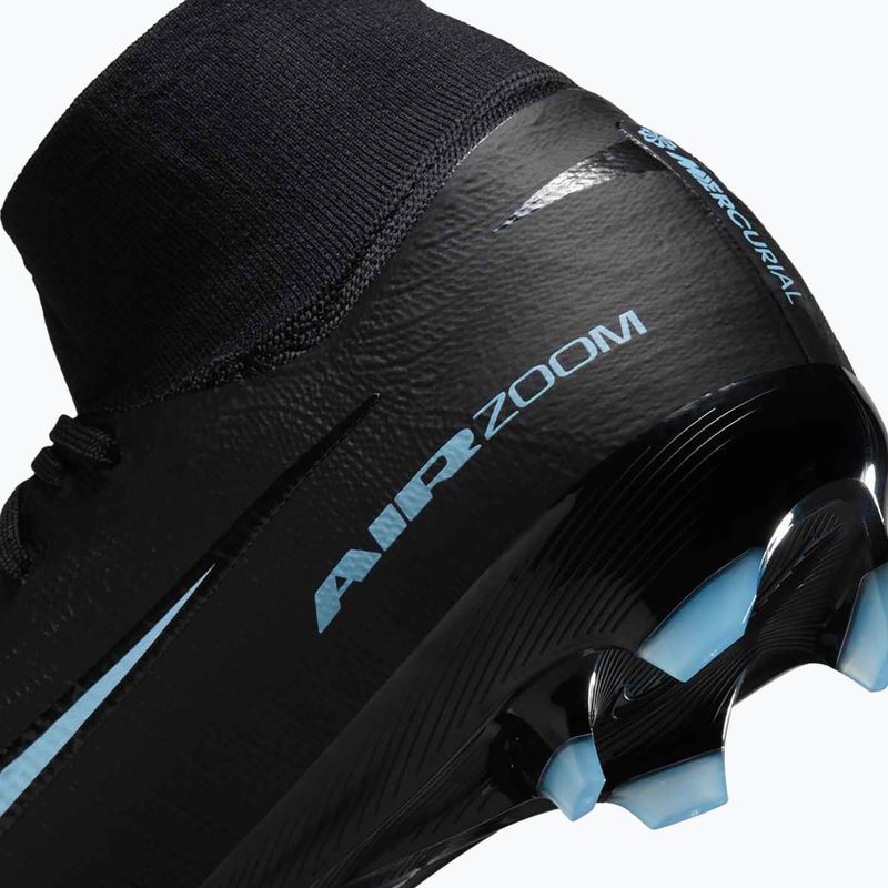 Men's football boots Nike Mercurial Superfly 10 Pro FG black/ice blue 8