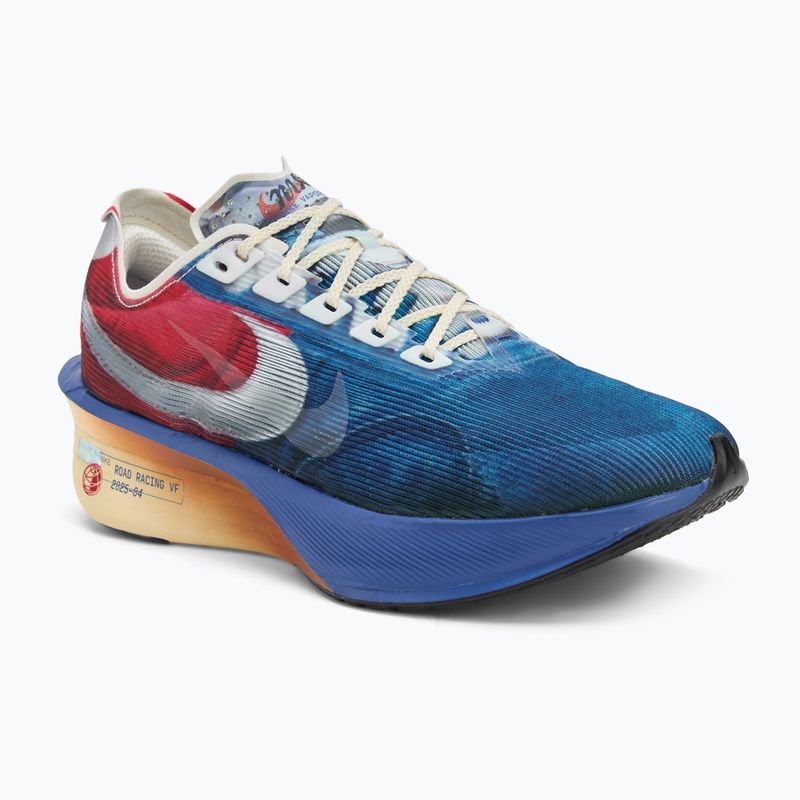 Men's running shoes Nike Vaporfly 4 multi-color/mountain blue/fire red/clear
