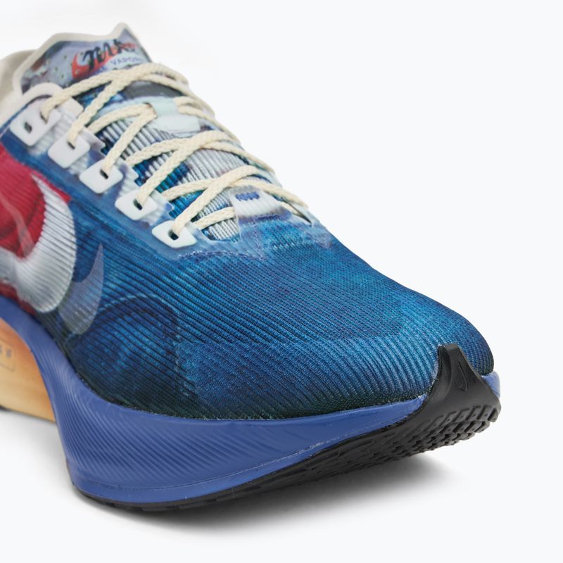 Men's running shoes Nike Vaporfly 4 multi-color/mountain blue/fire red/clear 7