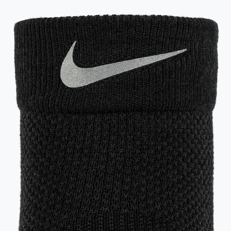 Socks Nike Running Wool Micro Crew black/dark smoke grey 3