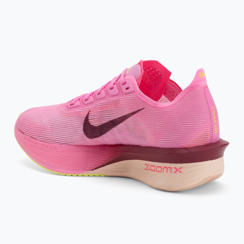 Women's running shoes Nike Vaporfly 4 pink spell/hyper pink/volt ice/bordeaux 3