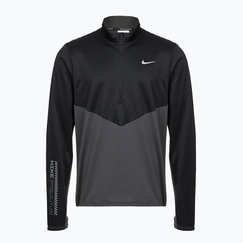 Men's running sweatshirt Nike Pacer Winterized 1/2 Zip anthracite/black 2