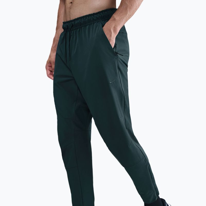 Men's trousers Nike Unlimited Dri-Fit Zippered Cuff seaweed/black/seaweed 4