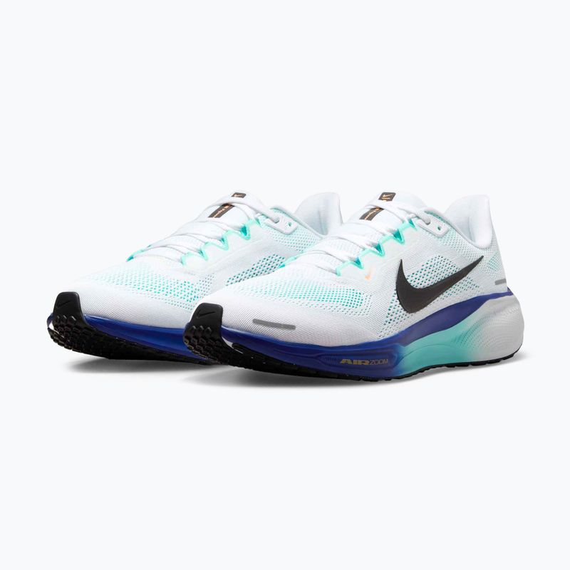 Men's running shoes Nike Pegasus 41 white/hyper turquoise/concord/black 3