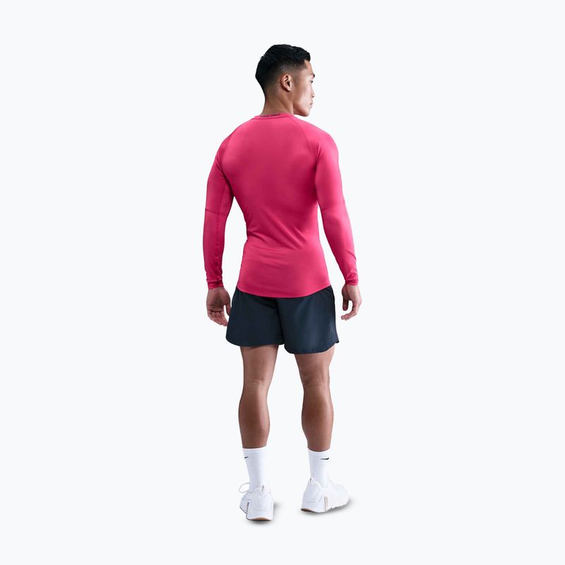 Men's training longsleeve Nike Pro Dri-Fit Tight Fitness rush pink/black 3