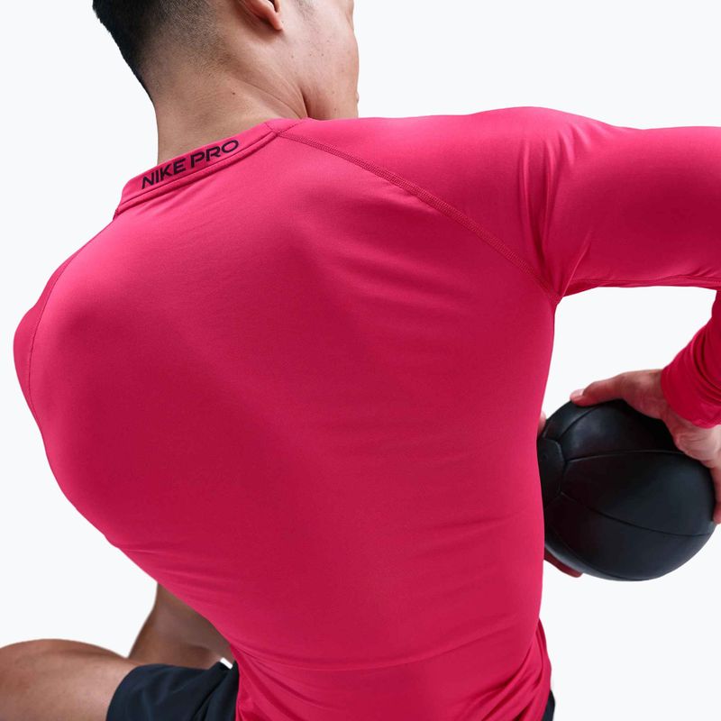Men's training longsleeve Nike Pro Dri-Fit Tight Fitness rush pink/black 5