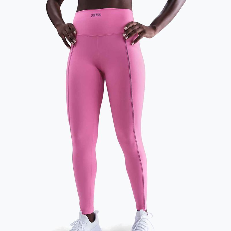 Women's leggings Nike One High-Waisted playful pink
