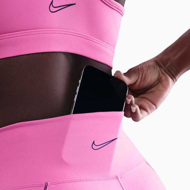 Women's leggings Nike One High-Waisted playful pink 5