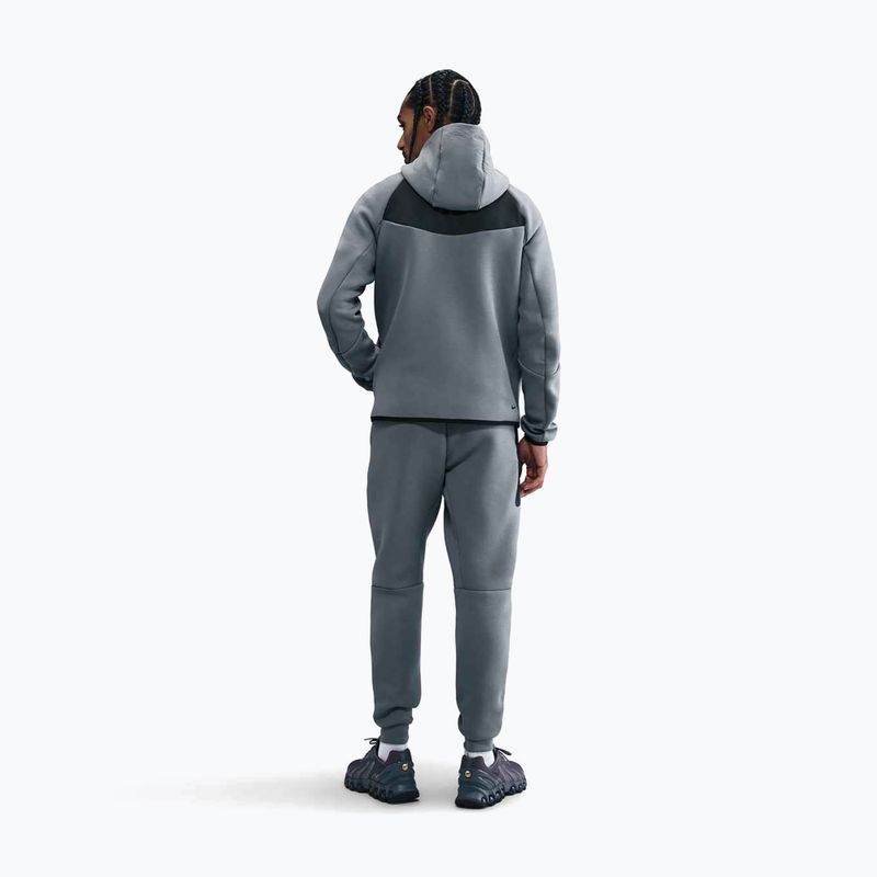 Men's sweatshirt Nike Tech Windrunner Full-Zip cool grey/dark smoke grey/volt 2