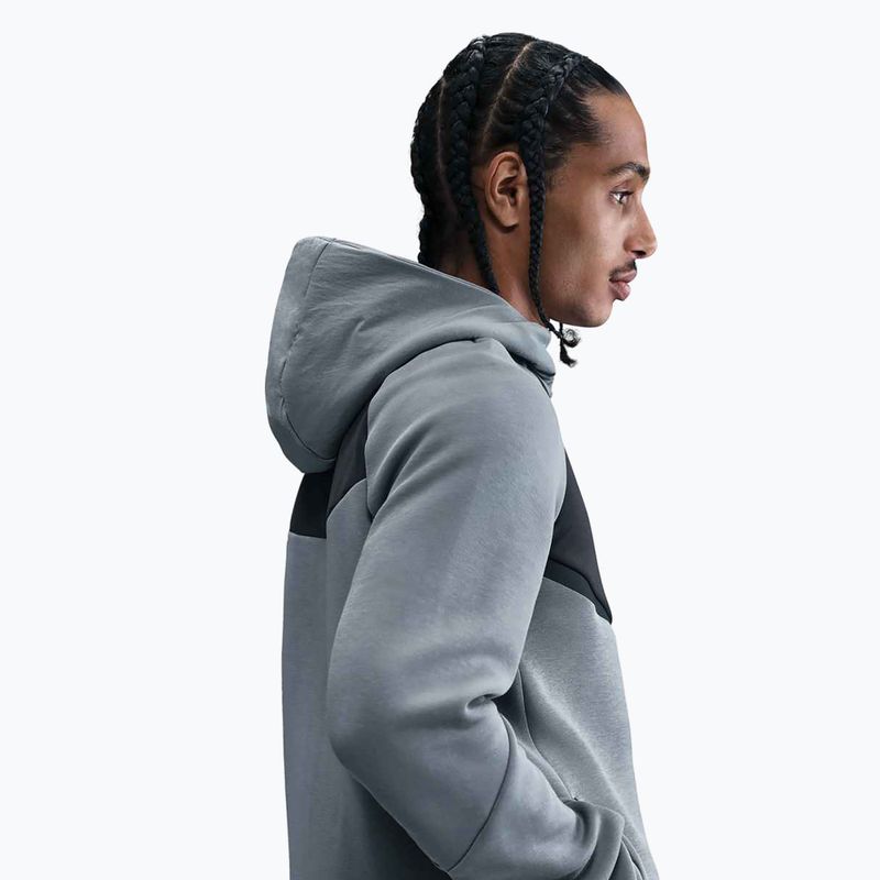 Men's sweatshirt Nike Tech Windrunner Full-Zip cool grey/dark smoke grey/volt 5
