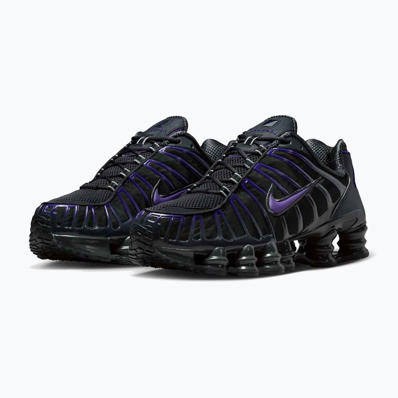 Men's shoes Nike Shox TL dark smoke grey/court purple 4