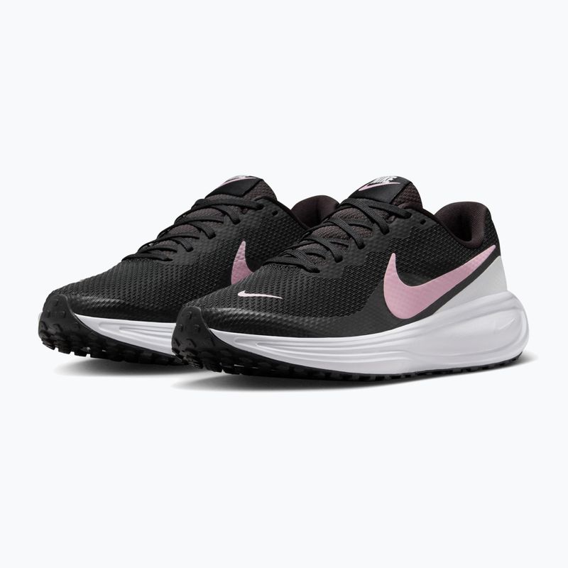Women's running shoes Nike Revolution 8 black/white/anthracite/pink foam 11