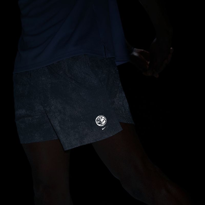 Men's running shorts Nike Stride Brief-Lined 5" light smoke grey 7