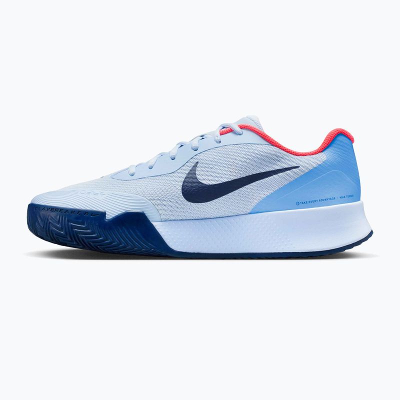Men's shoes Nike Vapor Lite 3 Clay hydrogen blue/hot lava/midnight navy 9