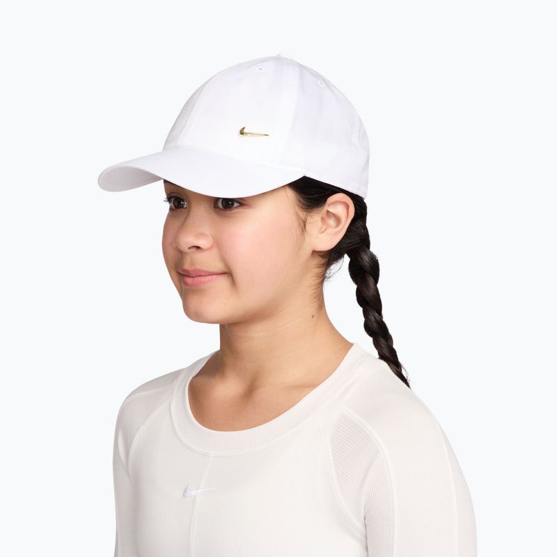 Children's baseball cap Nike Dri-FIT Club white/flt gold 3