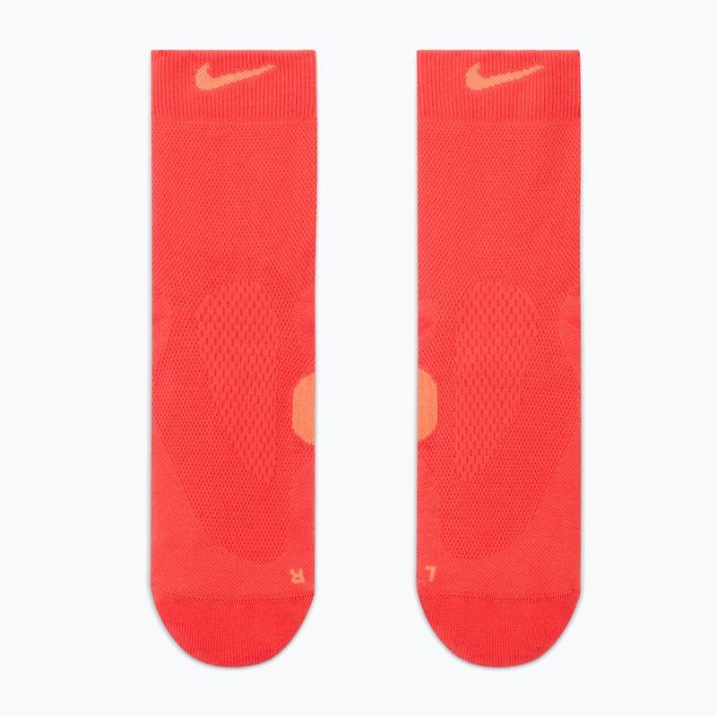 Socks Nike Running Midweight Micro Crew light crimson/turf orange/turf orange 2