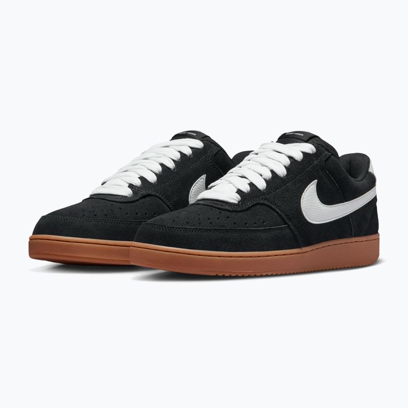 Men's shoes Nike Court Vision Low FL black/gum med brown/white 3