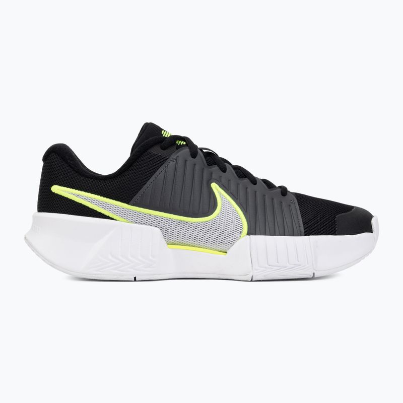 Men's tennis shoes Nike GP Challenge Pro black/anthracite/volt 2