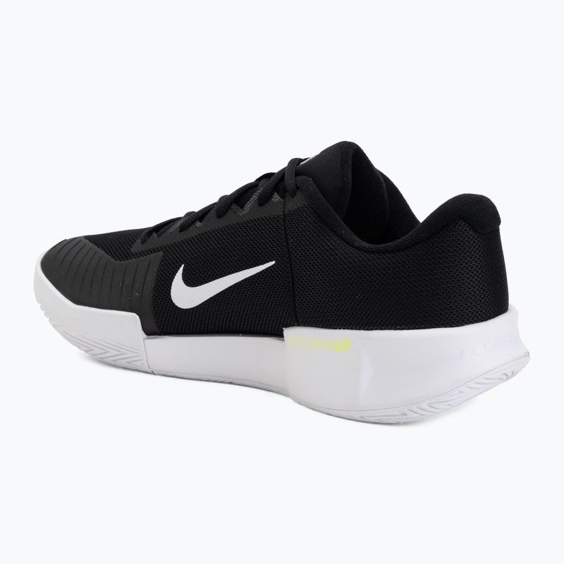 Men's tennis shoes Nike GP Challenge Pro black/anthracite/volt 3