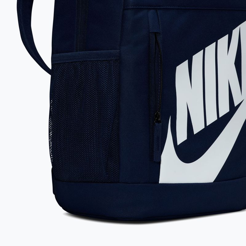Children's urban backpack Nike Elemental Shoebox 20 l midnight navy/orange/white 5