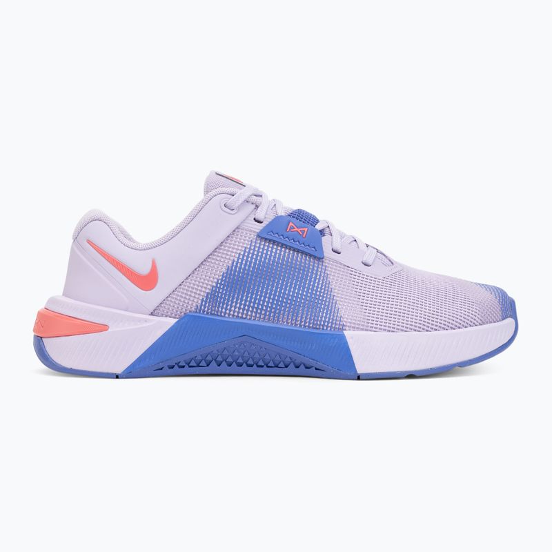 Women's training shoes Nike Metcon 10 violet mist/sapphire/sea coral 2