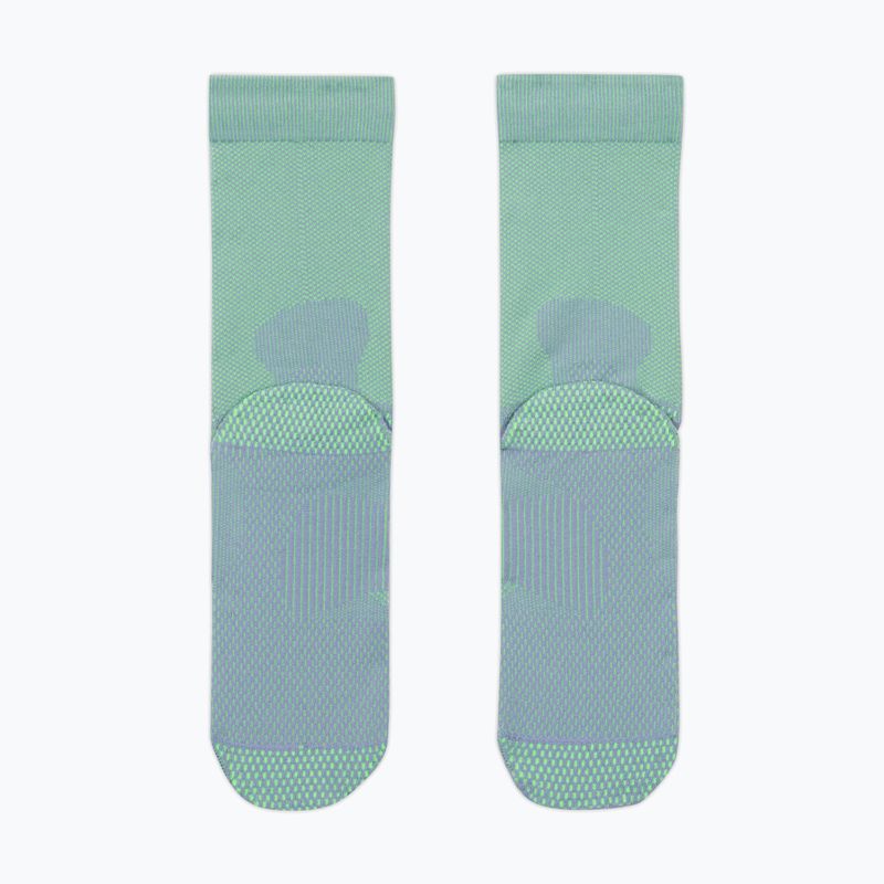 Socks Nike Running Lightweight Crew iron purple/voltage green/voltage green 3