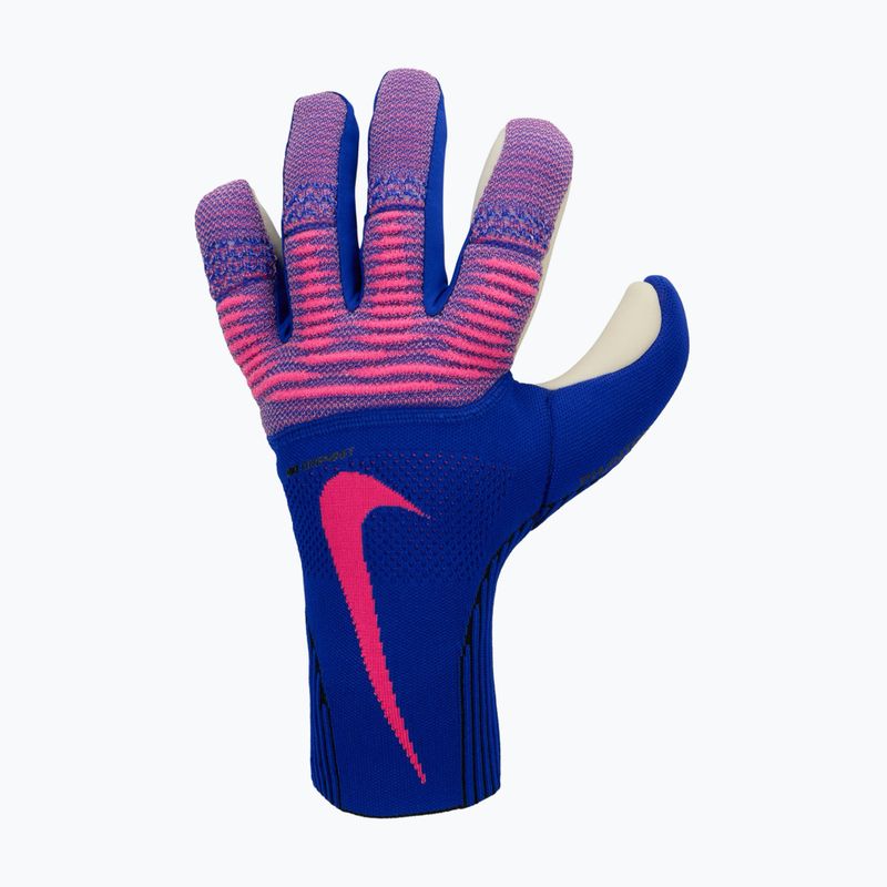 Goalkeeper gloves Nike Phantom racer blue/black/pink blast 2