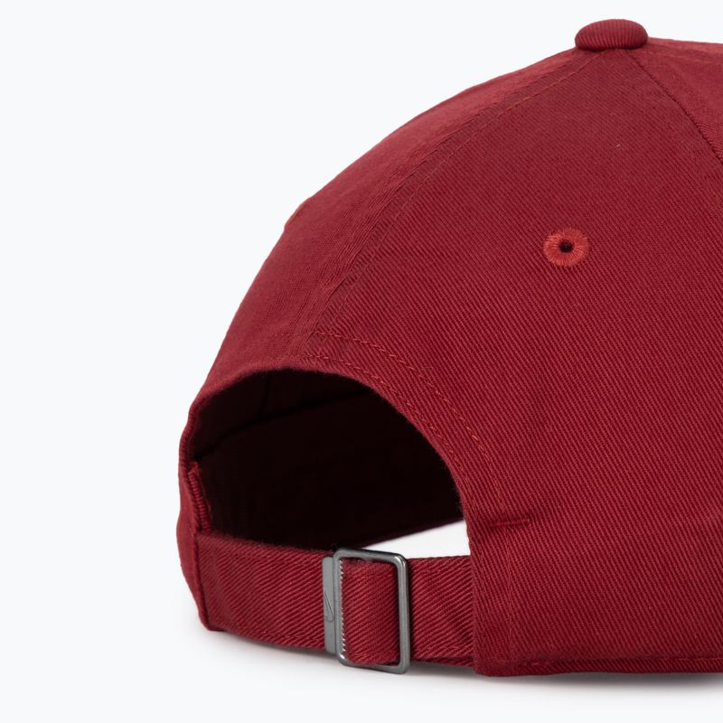 Baseball cap Nike Club Unstructured Futura Wash team crimson/white 4