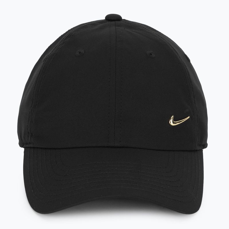 Baseball cap Nike Dri-Fit Club Unstructured Metal Swoosh black/metallic gold 2