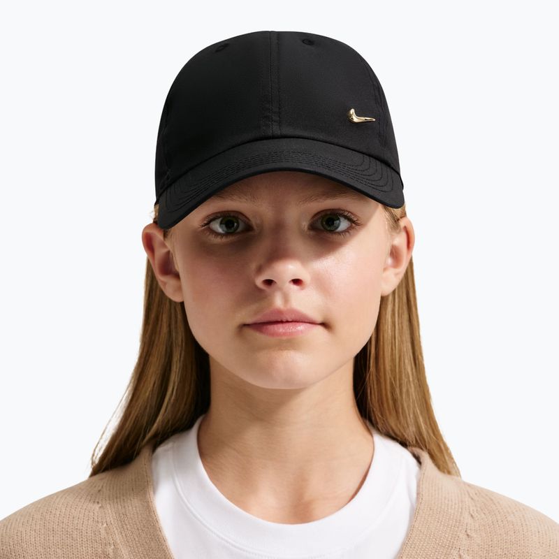 Children's baseball cap Nike Dri-FIT Club black/flt gold 3