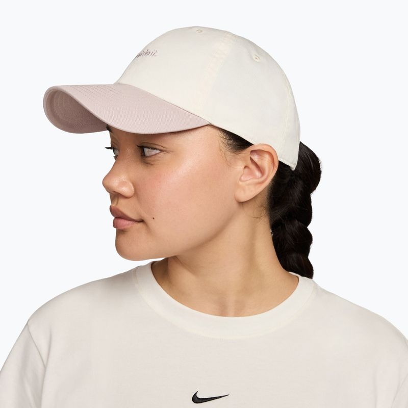 Baseball cap Nike Club Unstructured JDI sail/particle rose/particle rose 3