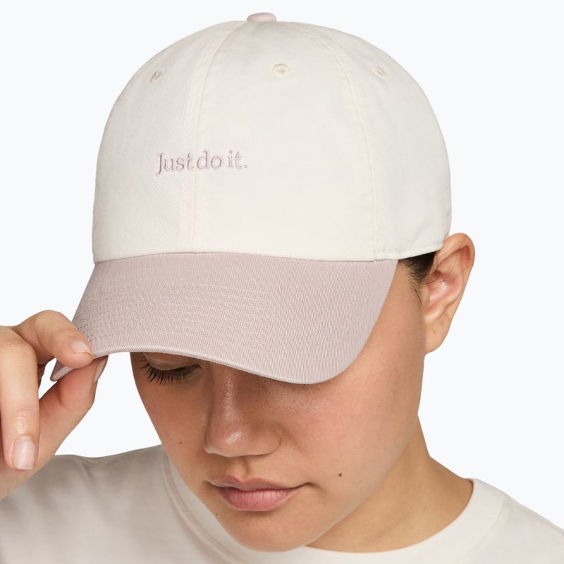 Baseball cap Nike Club Unstructured JDI sail/particle rose/particle rose 8